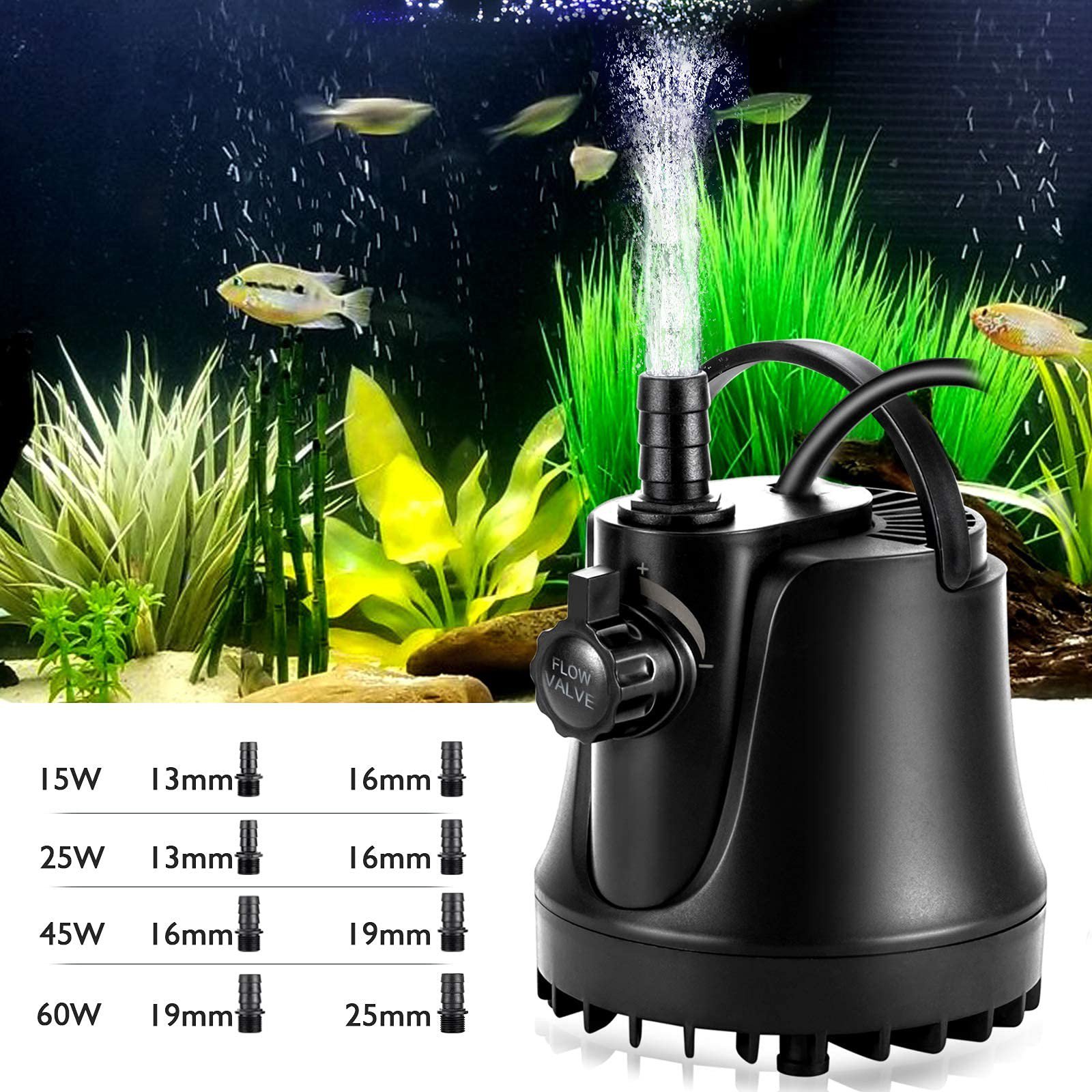 Ultra-Ruhigen Tauch Wasser Brunnen Pumpe 3W 6W 10W 15W 25W Filter  Fischteich aquarium Wasser Tank