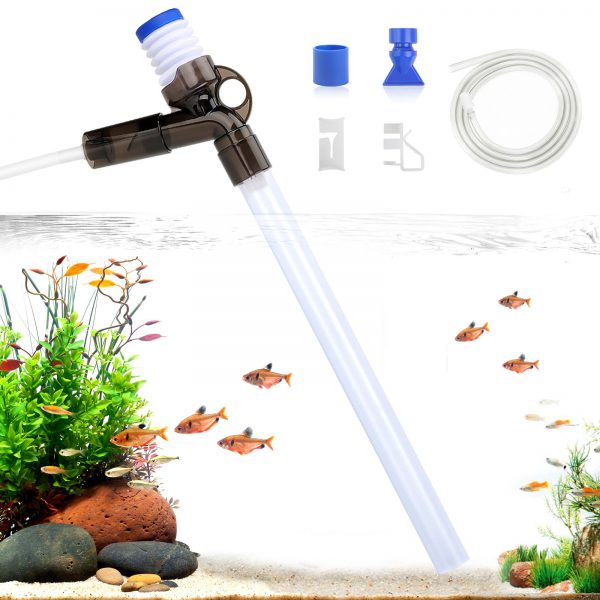Aquarium Siphon Gravel Cleaner Flow Control Valve Fish Tank Vacuum Change  Water